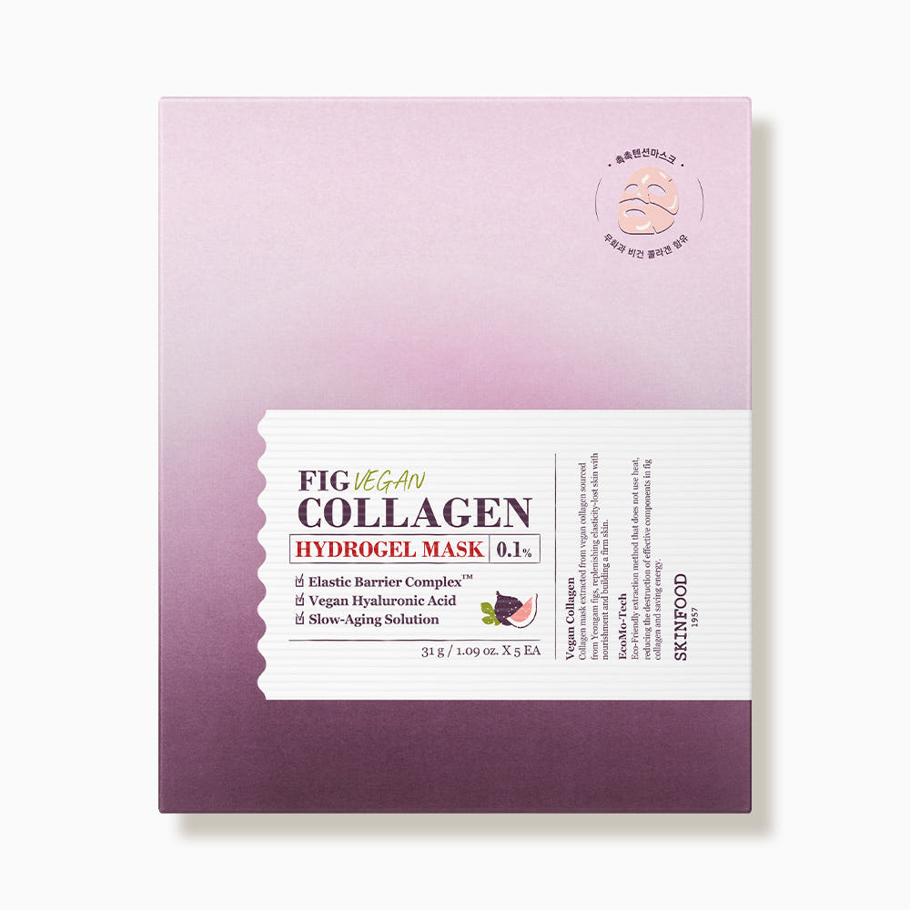 Fig Vegan Collagen Hydrogel Mask Sheet 31g X 5ea, SKINFOOD SKINFOOD Jelly Sheet Mask