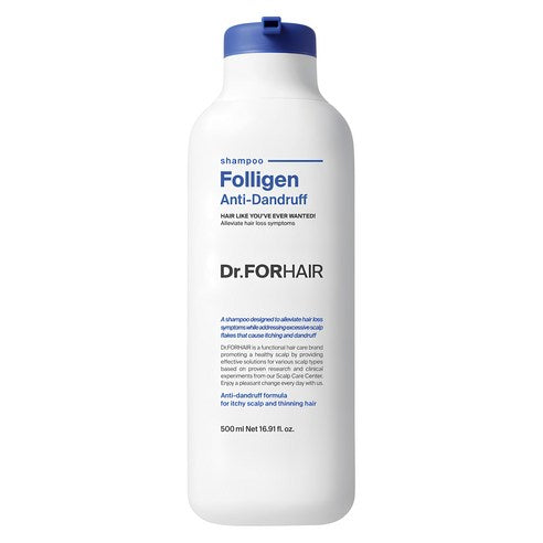 Folligen Anti-Dandruff Shampoo 500ml, Dr.FORHAIR Dr.FORHAIR Shampoo