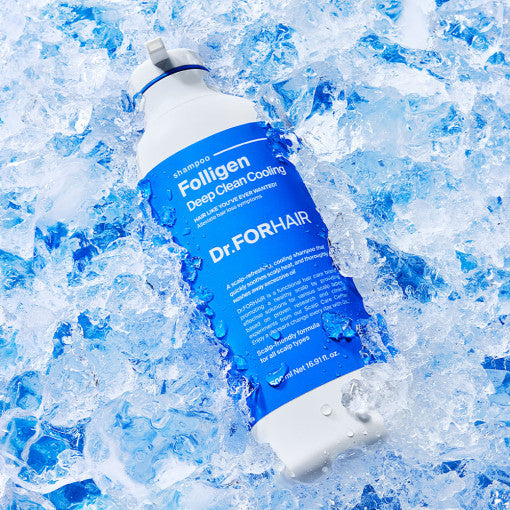 Folligen Deep Clean Cooling Shampoo 500ml, Dr.FORHAIR Dr.FORHAIR Shampoo