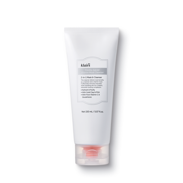 Freshly Juiced Vitamin Mask Cleanser 150ml, KLAIRS KLAIRS Cleansing Milk & Gel