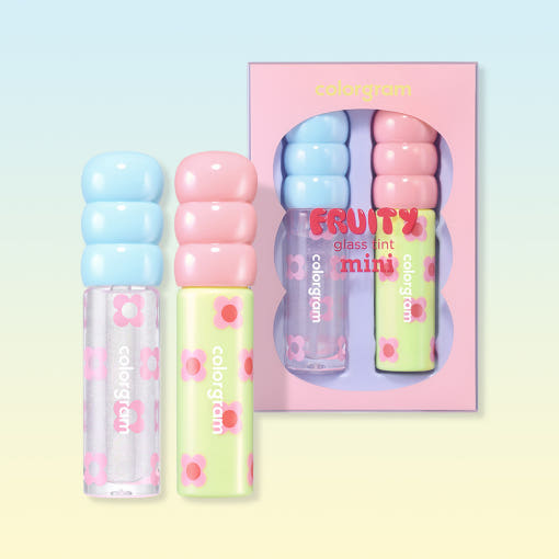 Fruity Glass Tint Mini Duo 1.6g*2ea, colorgram colorgram Lip Tint