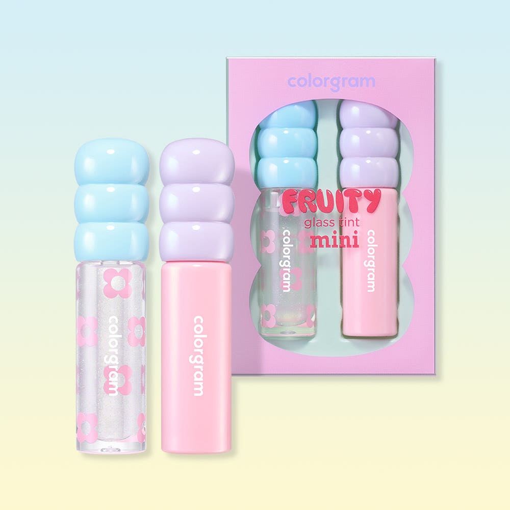 Fruity Glass Tint Mini Duo 1.6g*2ea, colorgram colorgram Lip Tint