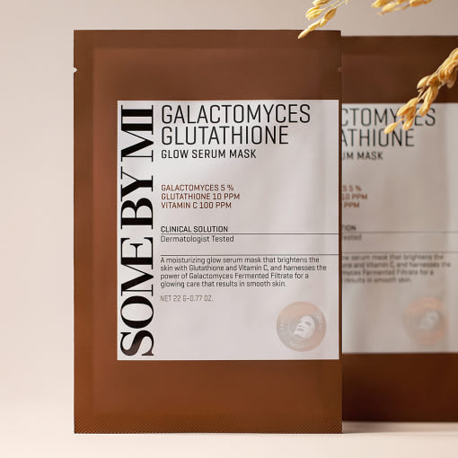 Galactomyces Glutathione Glow Serum Mask Sheet 22g*10ea,SOME BY MI SOME BY MI Sheet Mask