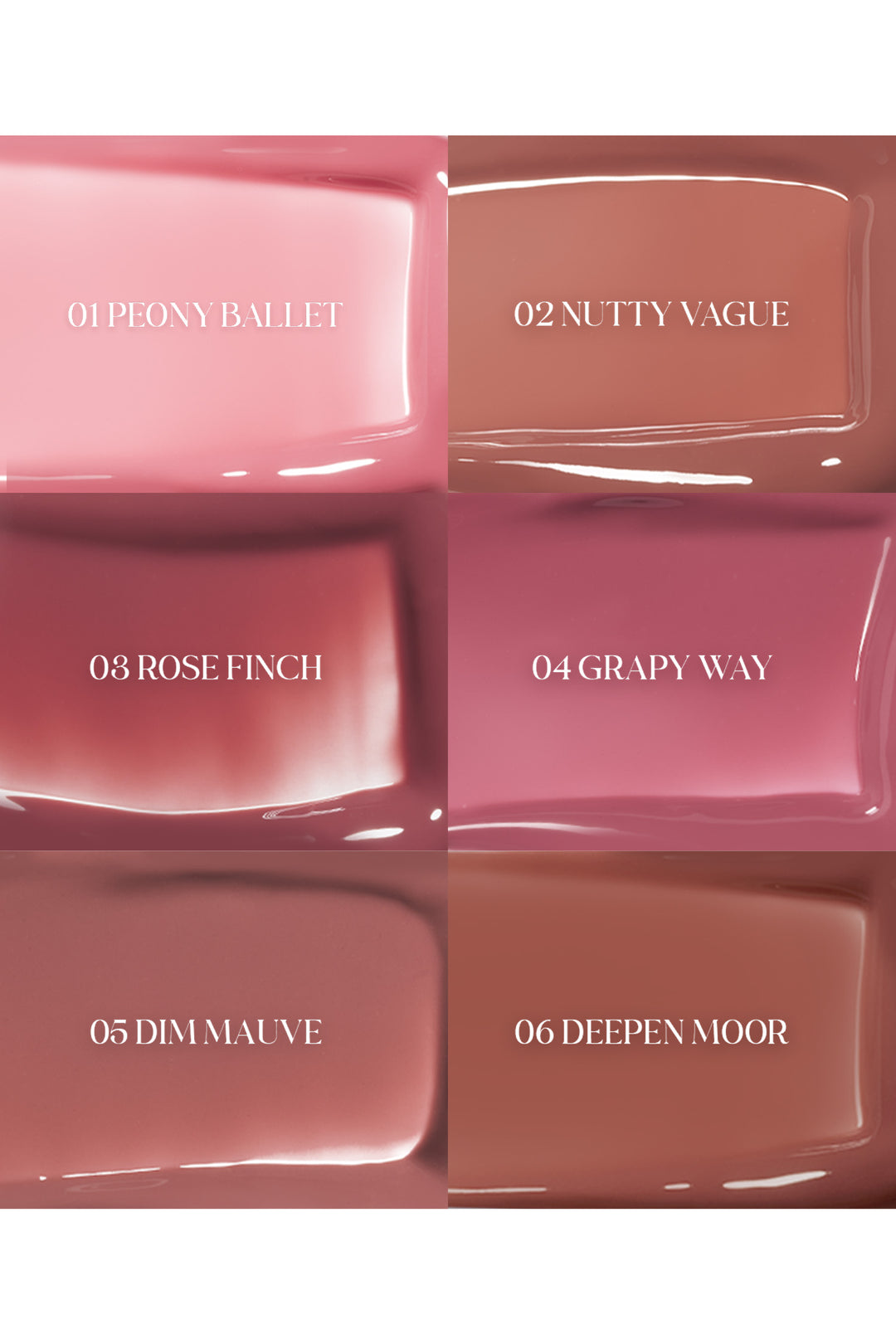 Glasting Color Gloss 4g (6 Colors), rom&nd rom&nd Lip Glosses