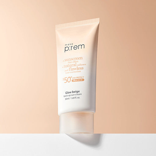 Glow Beige Tone Up Sun Cream 50ml, Make p:rem make p:rem Sun Cream