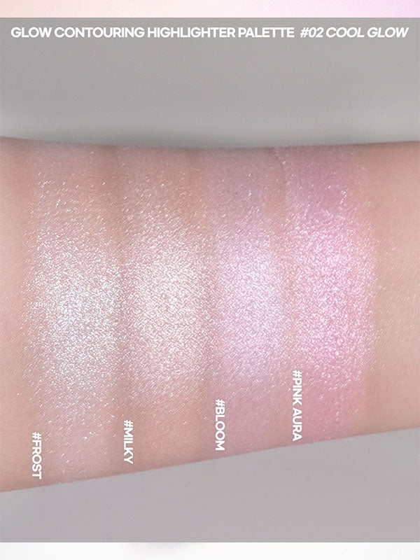 Glow Contouring Highlighter Palette 7.8g, WAKEMAKE WAKEMAKE Face Highlighter