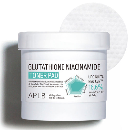 Glutathione Niacinamide Toner Pad 100ml/60pads, APLB APLB Toner Pad