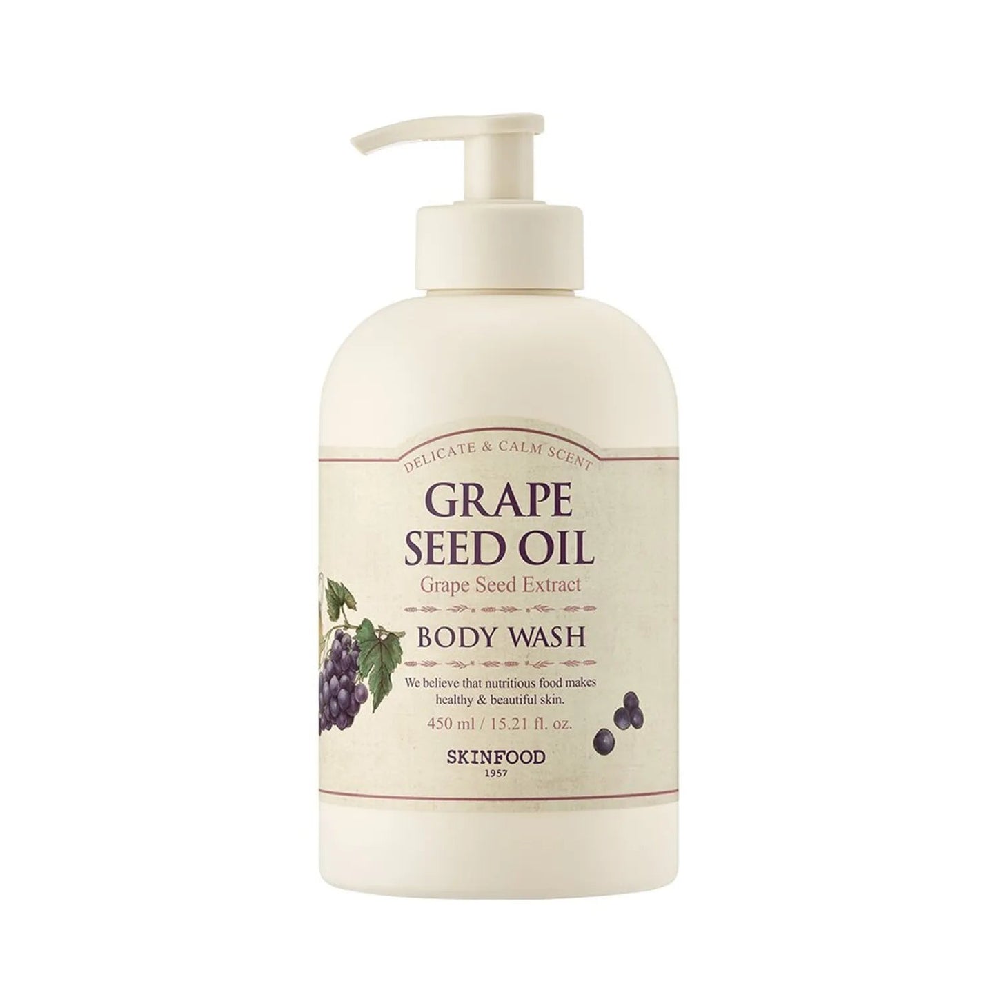 Grape Seed Oil Body Wash 450ml, SKINFOOD SKINFOOD Body Wash