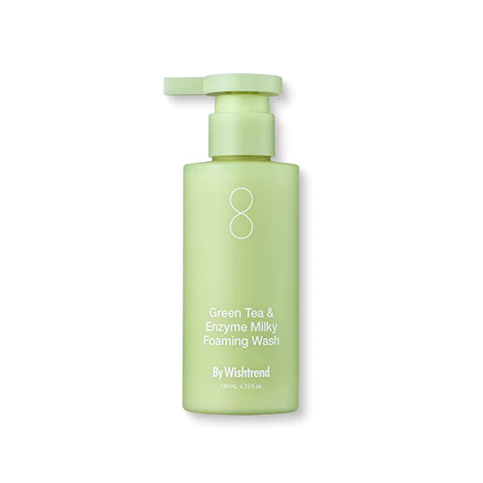 Green Tea & Enzyme Milky Foaming Wash 140ml, By Wishtrend By Wishtrend Cleansing Foam