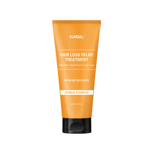 HAIR LOSS RELIEF TREATMENT Real Beer Yeast Hair & Scalp Care 200ml #CITRUS POMELO, KUNDAL
