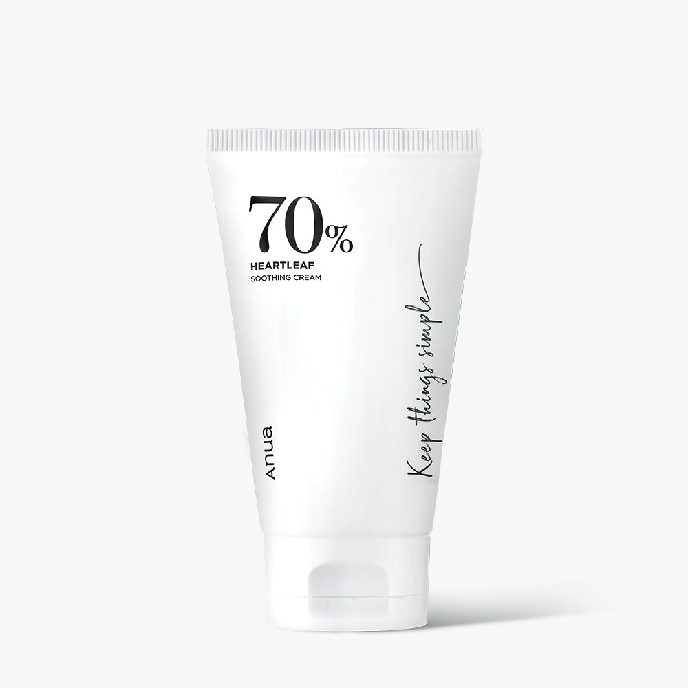 HEARTLEAF 70% SOOTHING CREAM 100ml, Anua Anua Face Cream