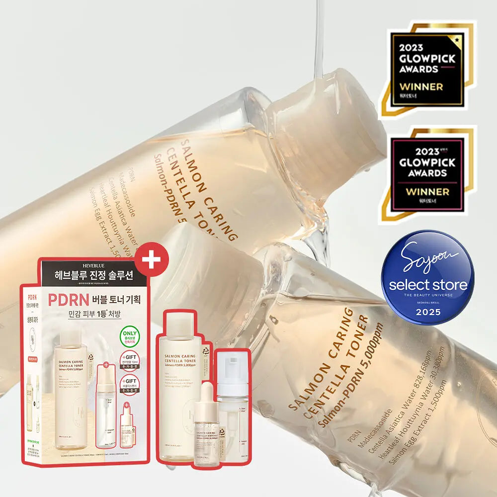 HEVEBLUE SALMON PDRN CARING CENTELLA TONER 200ml HEVEBLUE Anti-Aging Toner