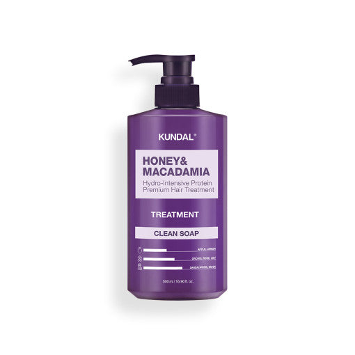 HONEY & MACADAΜΙΑ Hydro-Intensive Protein Premium Hair Treatment 500ml #CLEAN SOAP, KUNDAL