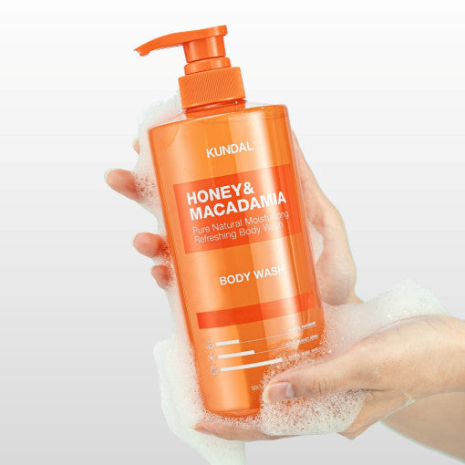 HONEY & MACADAΜΙΑ PURE BODY WASH 500ml (13-type), KUNDAL KUNDAL Body Wash