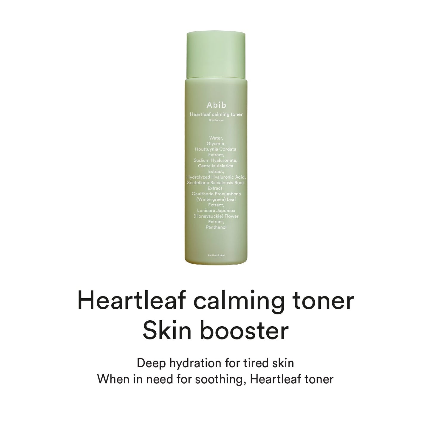 Heartleaf calming toner Skin booster 200ml, Abib Abib Balancing Toner
