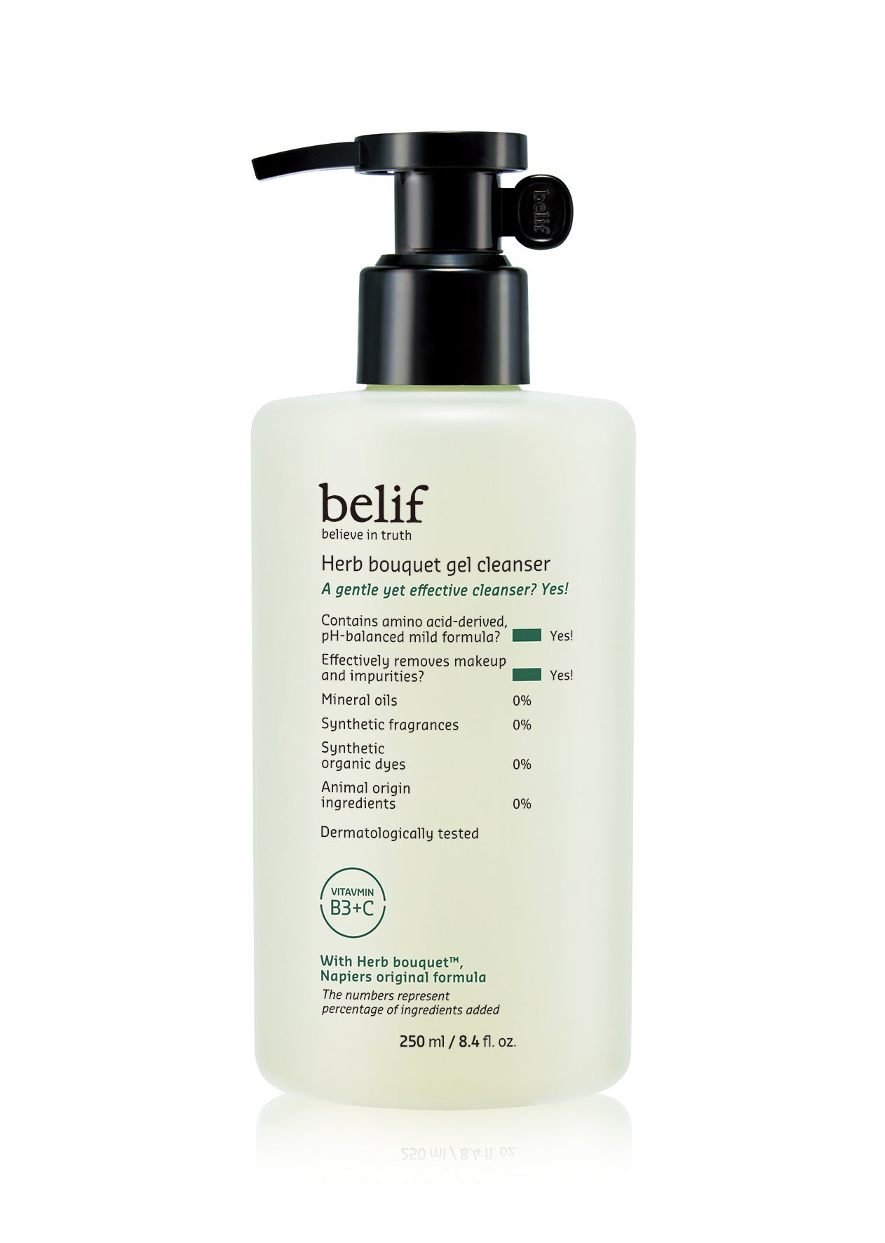 Herb Bouquet Gel Cleanser 250ml, belif belif Cleansing Milk & Gel