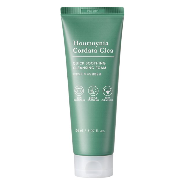 Houttuynia Cordata Cica Quick Soothing Cleansing Foam 150ml, TONYMOLY TONYMOLY Cleansing Foam