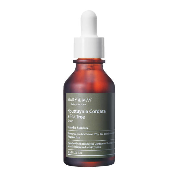 Houttuynia Cordata +Tea Tree Serum 30ml, MARY & MAY MARY & MAY Acne-Fighting Serum