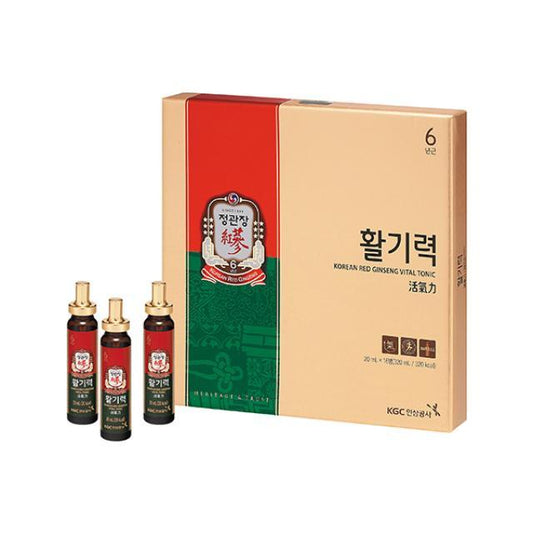 Hwal Gi Ruk Korean Red Ginseng Vital Tonic for Wellness Recovery - 20ml x 16 Bottles, KGC Cheong Kwan Jang KGC Cheong Kwan Jang Red Ginseng