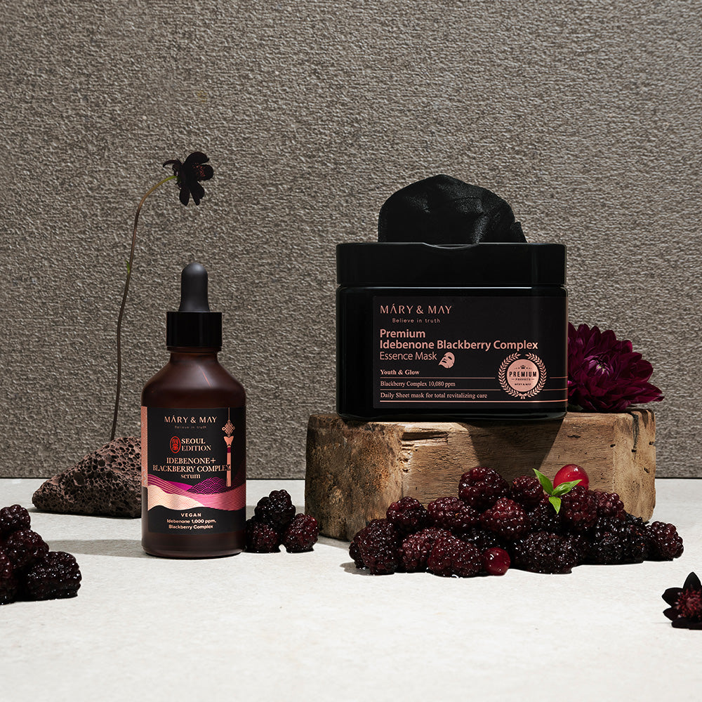 Idebenone + Blackberry Complex Serum 80ml, MARY & MAY MARY & MAY Anti-Aging Serum