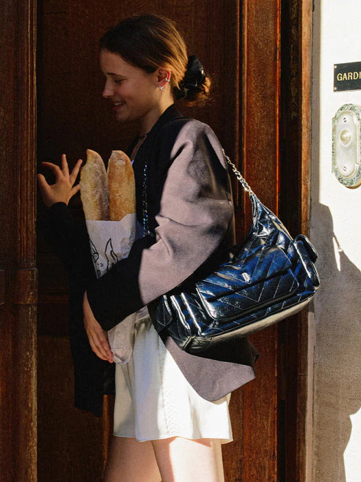 J ESTINA ILLY MD Pocket Chain Shoulder Bag J ESTINA Bag