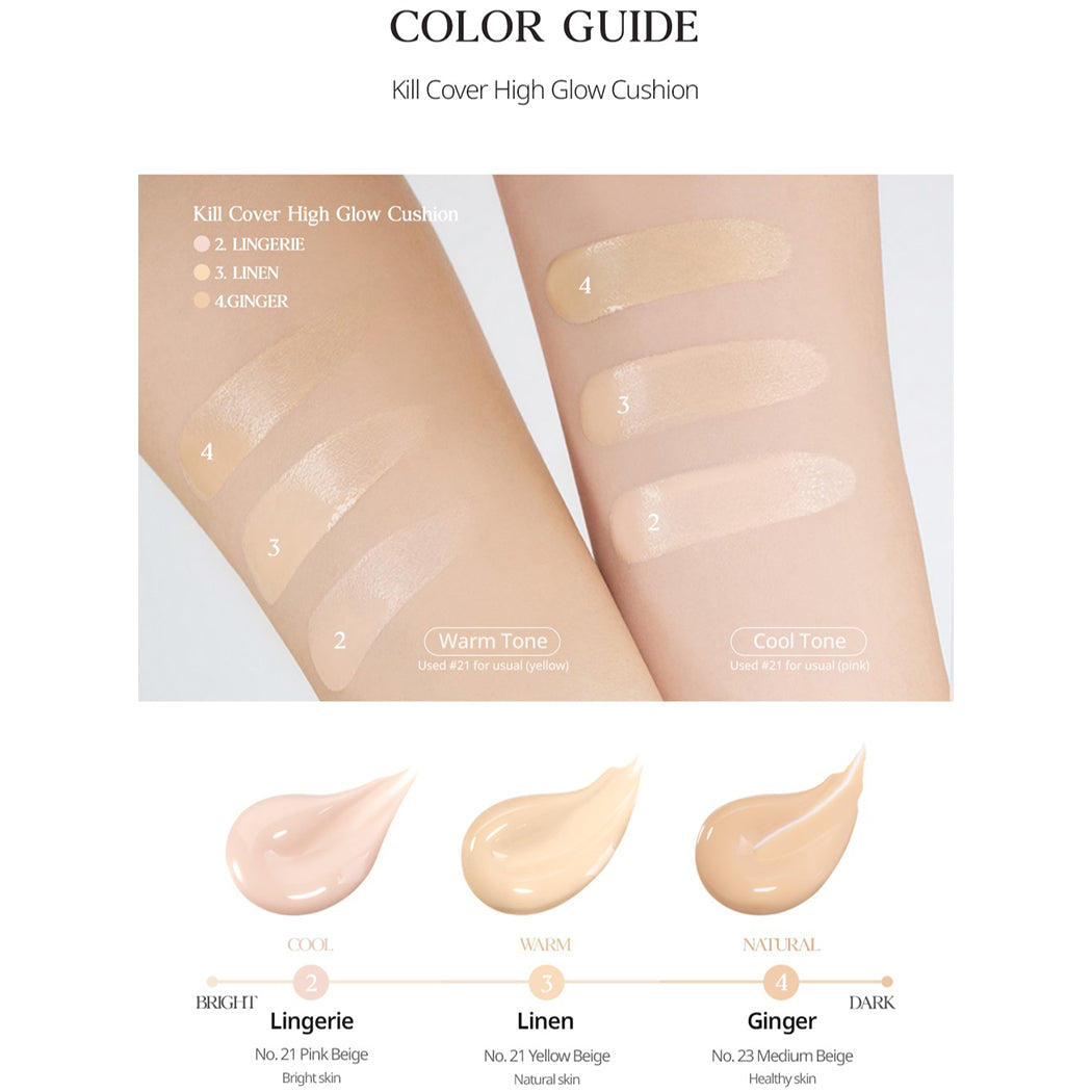Kill Cover High Glow Cushion Set (+Refill), CLIO CLIO Cushion Foundation