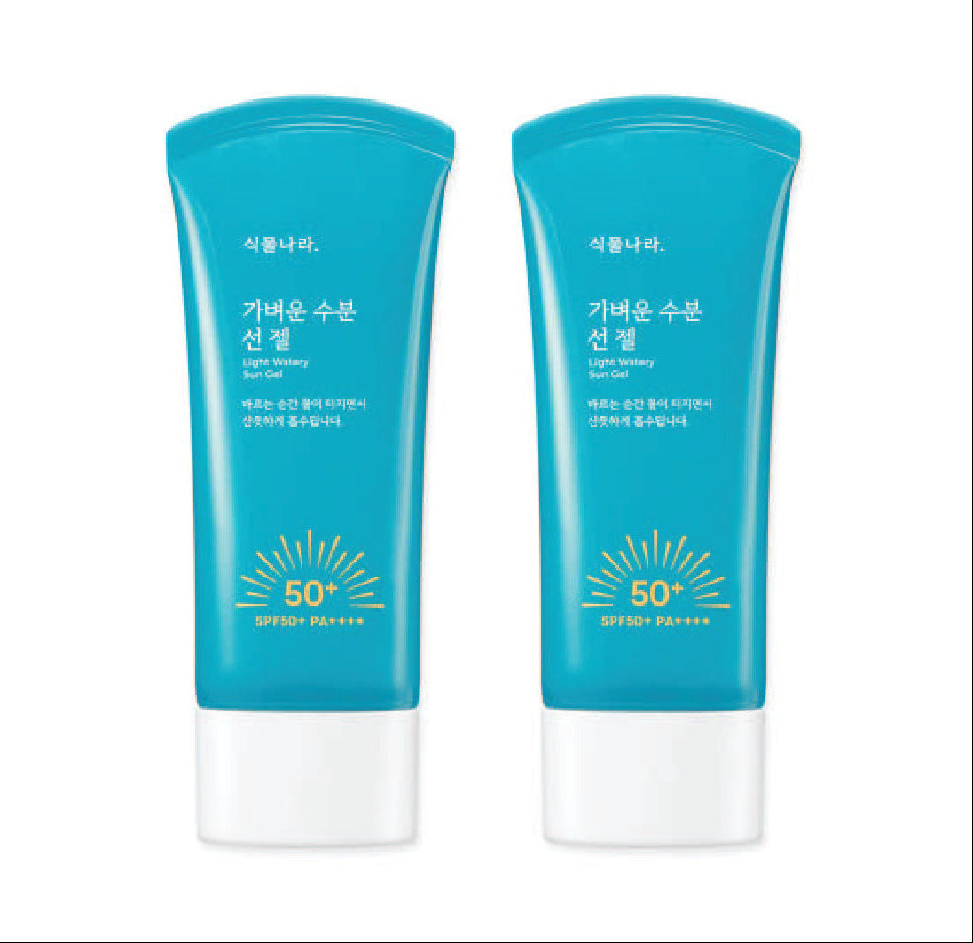 Light Watery Sun Gel SPF50+ PA++++ 60ml+60ml, Shingmulnara Shingmulnara Sunscreen