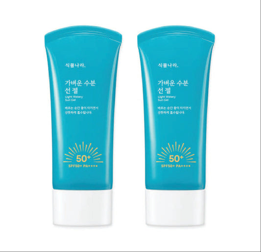 Light Watery Sun Gel SPF50+ PA++++ 60ml+60ml, Shingmulnara Shingmulnara Sunscreen
