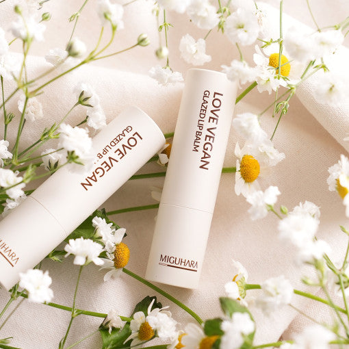 Love Vegan Glazed Lip Balm - 2 Colors 4g, MIGUHARA MIGUHARA Lip Balm