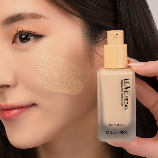 Love Vegan Skinware Foundation SPF30 PA+++ 30ml #21, MIGUHARA-14