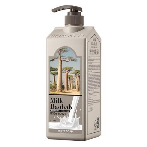 MILK BAOBAB Body Wash 1000ml #White Soap, BIOKLASSE-1