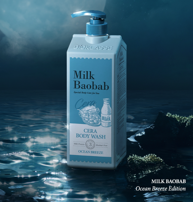 MILK BAOBAB CERA Body Wash 1200ml #Ocean Breeze, BIOKLASSE-1