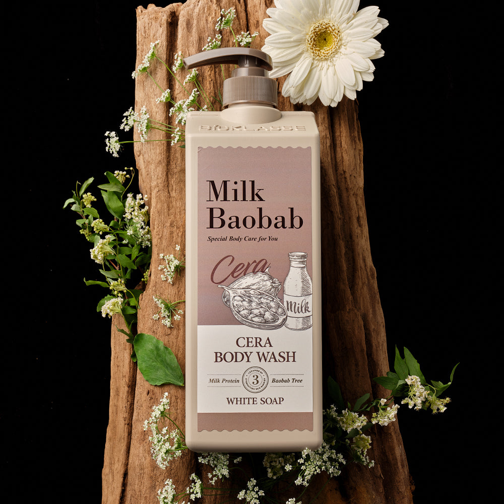 MILK BAOBAB CERA Body Wash 1200ml #White Soap, BIOKLASSE-1