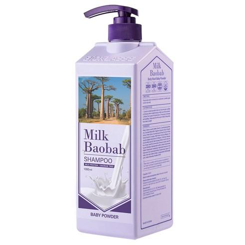 MILK BAOBAB HAIR SHAMPOO (Baby Powder) 1000ml, BIOKLASSE BIOKLASSE Shampoo