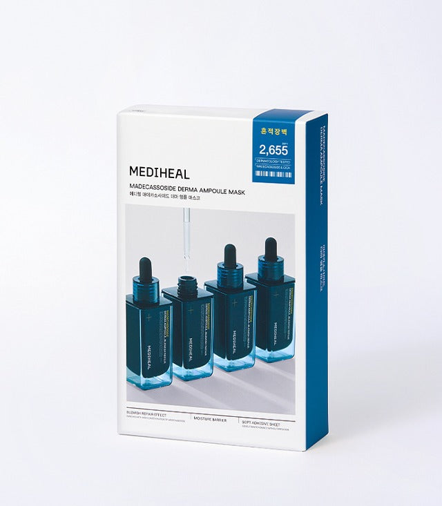 Madecassoside Derma Ampoule Mask 25ml X 10ea, MEDIHEAL MEDIHEAL Sheet Mask