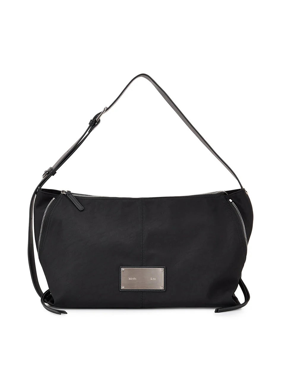 Matin Kim SIDE ZIPPER FABRIC SHOULDER BAG