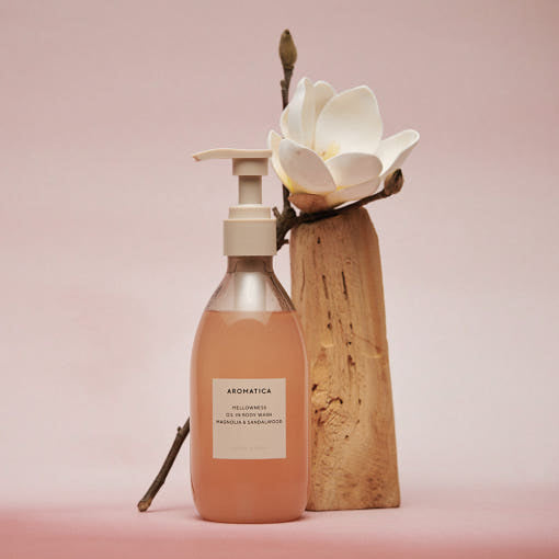 Mellowness Oil In Body Wash Magnolia & Sandalwood 290ml, AROMATICA AROMATICA Body Wash