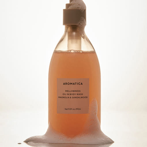 Mellowness Oil In Body Wash Magnolia & Sandalwood 290ml, AROMATICA AROMATICA Body Wash