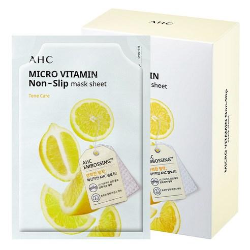 Micro Vitamin Non-Slip Mask Sheet 33ml x 10ea, AHC AHC Treatment Mask