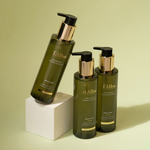 Mild Balancing Vegan Cleanser 200ml, d'Alba d'Alba Cleansing Milk & Gel