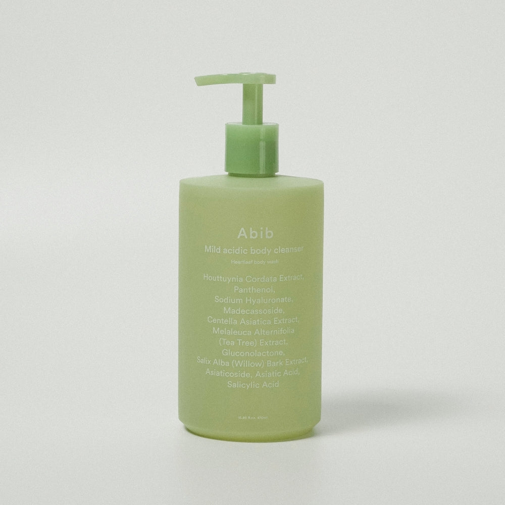Mild acidic body cleanser Heartleaf body wash 470ml, Abib Abib Body Wash