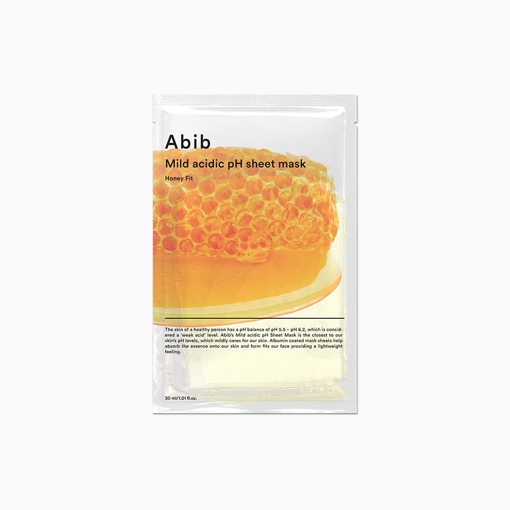 Mild acidic pH sheet mask Honey fit 30ml, Abib Abib Sheet Mask