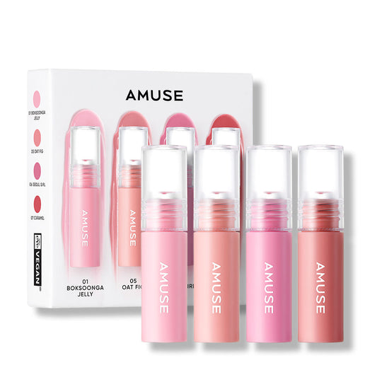 Mini Gel Fit Tint Set 1.3g X 4ea, AMUSE AMUSE Lip Tint