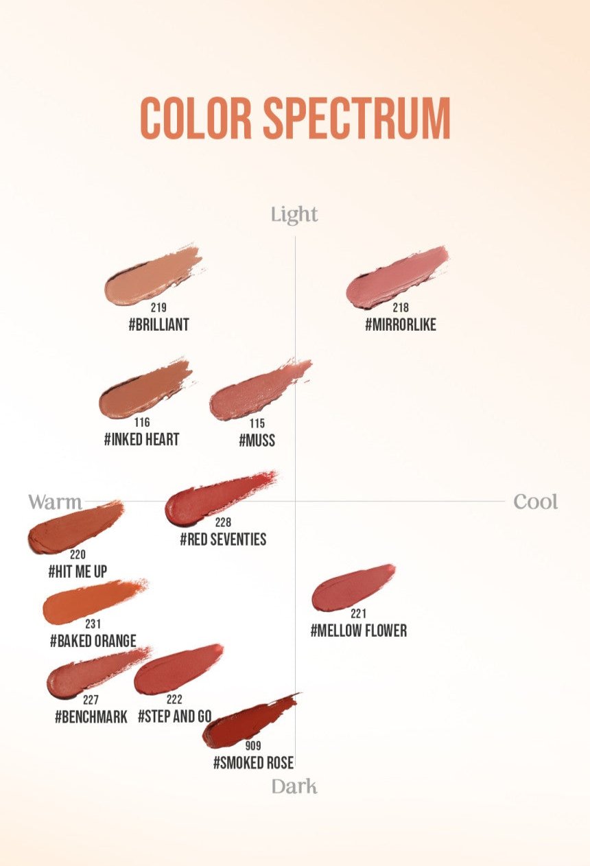 Mood Recipe Matte Lip Color 3.5g #228 RED SEVENTIES, 3CE-1