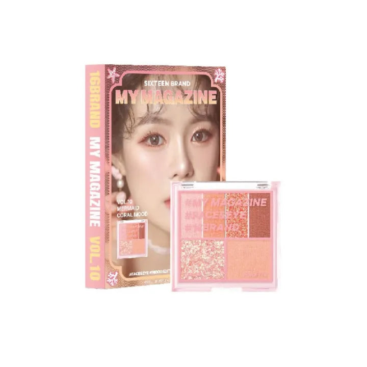 My Magazine Eye Shadow Palette 7.5g (10colors), 16BRAND 16BRAND Eyeshadow