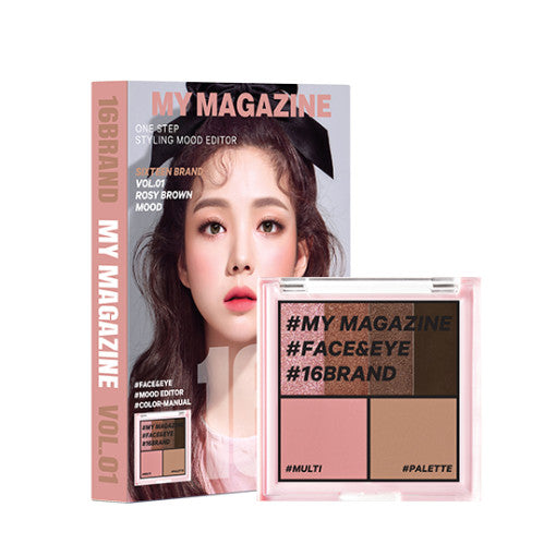 My Magazine Eye Shadow Palette 7.5g (10colors), 16BRAND 16BRAND Eyeshadow