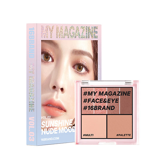 My Magazine Eye Shadow Palette 7.5g (10colors), 16BRAND 16BRAND Eyeshadow