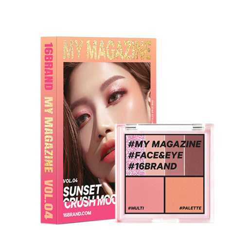 My Magazine Eye Shadow Palette 7.5g (10colors), 16BRAND 16BRAND Eyeshadow