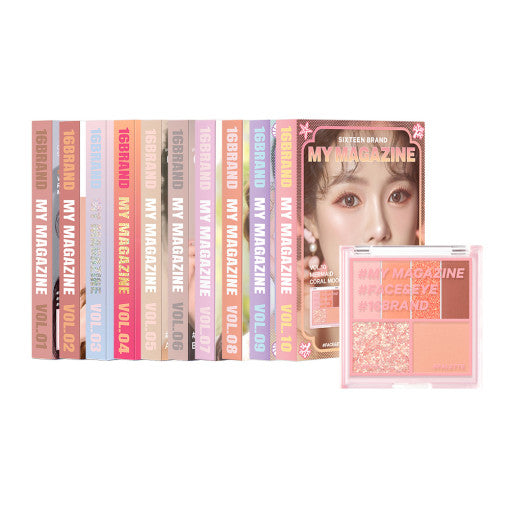 My Magazine Eye Shadow Palette 7.5g (10colors), 16BRAND 16BRAND Eyeshadow