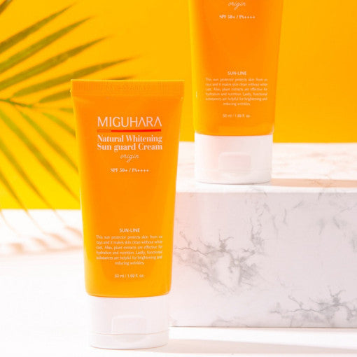Natural Whitening Sun Guard Cream Origin SPF50+/PA++++ 50ml, MIGUHARA MIGUHARA Sunscreen